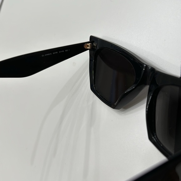 Used AUTHENTIC excellent great condition Céline EDGE all black sunglasses - Picture 6 of 15